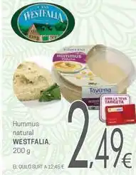 Valvi Supermercats Westfalia - hummus natural oferta