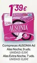 Alsara Supermercados Ausonia - compresas oferta