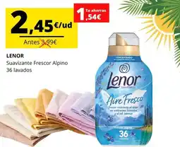 Tu Trébol Hipermercados Lenor - suavizante frescor alpino oferta