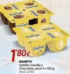 Alsara Supermercados Danet - natillas vainilla o chocolate oferta
