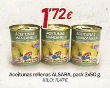 Alsara Supermercados Alsur - aceitunas rellenas oferta