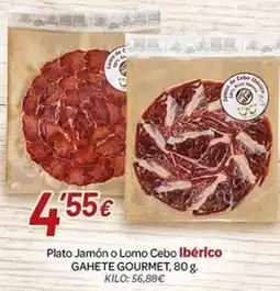 Alsara Supermercados Gahete gourmet - plato jamón o lomo cebo ibérico oferta