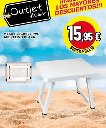Pvc - mesa plegable pvc aperitivo playa