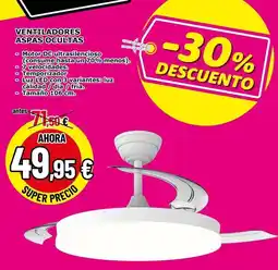 Outlet Hogar Ventiladores oferta