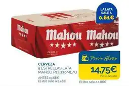 Cash Ecofamilia Mahou - cerveza 5 estrellas lata oferta
