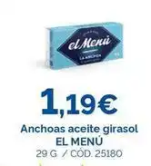 Dialsur Cash & Carry El menu - anchoas aceite girasol oferta