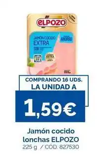 Dialsur Cash & Carry Elpozo - jamón cocido lonchas oferta
