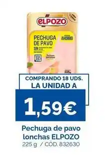 Dialsur Cash & Carry Elpozo - pechuga de pavo lonchas oferta