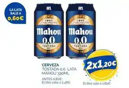 Cash Ecofamilia Mahou - cerveza tostada 0.0 lata oferta
