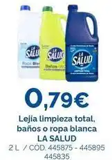 Dialsur Cash & Carry La salud - lejía limpieza total, baños o ropa blanca oferta