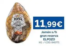 Dialsur Cash & Carry Elpozo - jamon s/h gran reserva oferta