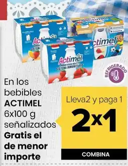 Autoservicios Familia Actimel en los bebibles oferta