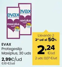 Autoservicios Familia evax protegeslip maxiplus oferta