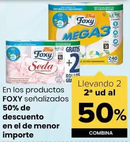 Autoservicios Familia Foxy en los productos señalizados oferta