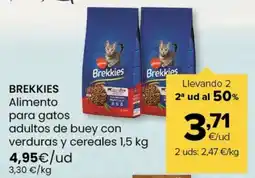 Autoservicios Familia Brekksies Alimento para gatos adultos de buey con verduras y cereales oferta