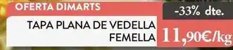 Tapa plana de vedella femella