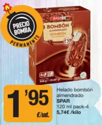 SPAR helado bombón almendrado