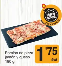 Economy Cash Porción de pizza jamón y queso oferta