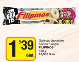 Economy Cash Filipinos galletas chocolate blanco o negro oferta