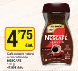 Economy Cash Nescafe classic café soluble natural oferta