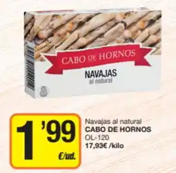 Economy Cash Cabo de Hornos navajas al natural oferta