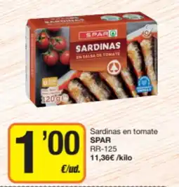 Economy Cash Spar sardinas en tomate oferta