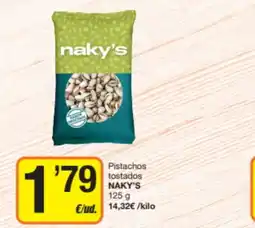 Economy Cash Naky's pistachos tostados oferta