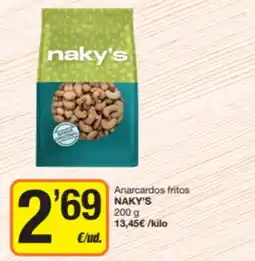 Economy Cash Naky's anarcards fritos oferta