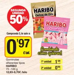 Economy Cash Haribo gominolas diferentes tipos oferta