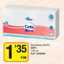 Economy Cash Ceti servilletas oferta