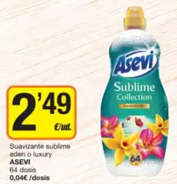 Economy Cash Asevi suavizante sublime eden o luxury oferta