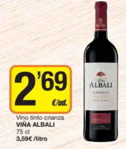 Economy Cash Viña Albali vino tinto crianza oferta