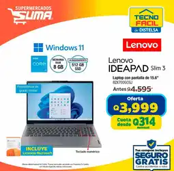 Suma Supermercados Lenovo IDEAPAD Slim 3 oferta