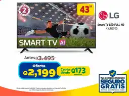 Suma Supermercados LG Smart TV LED FULL HD 43LR6700 oferta