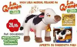 Juguetilandia Las granjas de zenón vaca lola musical peluche px oferta