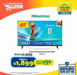 Suma Supermercados Hisense Smart TV Quantum Dot LED Full HD 40Q4SV oferta