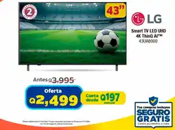 Suma Supermercados LG Smart TV LED UHD 4K ThinQ AI 43UA8000 oferta