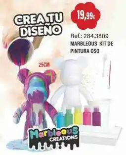 Juguetilandia Marbleous Creations kit de pintura oso oferta