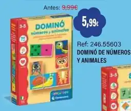 Juguetilandia Covacation dominó de números y animales oferta