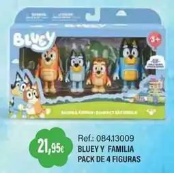 Juguetilandia Bluey pack de 4 figuras oferta