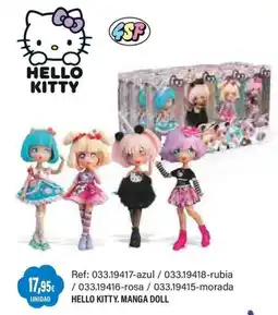 Juguetilandia Hello kitty. manga doll oferta