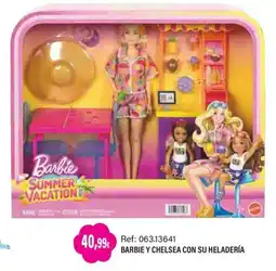 Juguetilandia Barbie barbie y chelsea con su heladería oferta