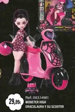 Juguetilandia Monster high draculaura y su scooter oferta