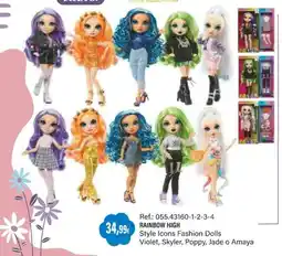 Juguetilandia Rainbow High Style Icons Fashion Dolls Violet, Skyler, Poppy, Jade o Amaya oferta
