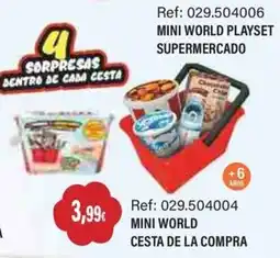 Juguetilandia Mini World cesta de la compra oferta