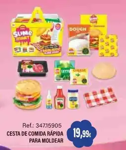 Juguetilandia Cesta de comida rápida para moldear oferta