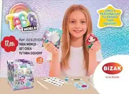 Juguetilandia Bizak taba world - set crea tu taba squishy oferta