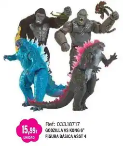 Juguetilandia Godzilla vs Kong 6" Figura Básica Asst 4 oferta