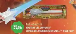 Juguetilandia Masters del universo espada del poder de grayskull oferta
