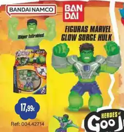 Juguetilandia Figuras marvel glow surge hulk oferta